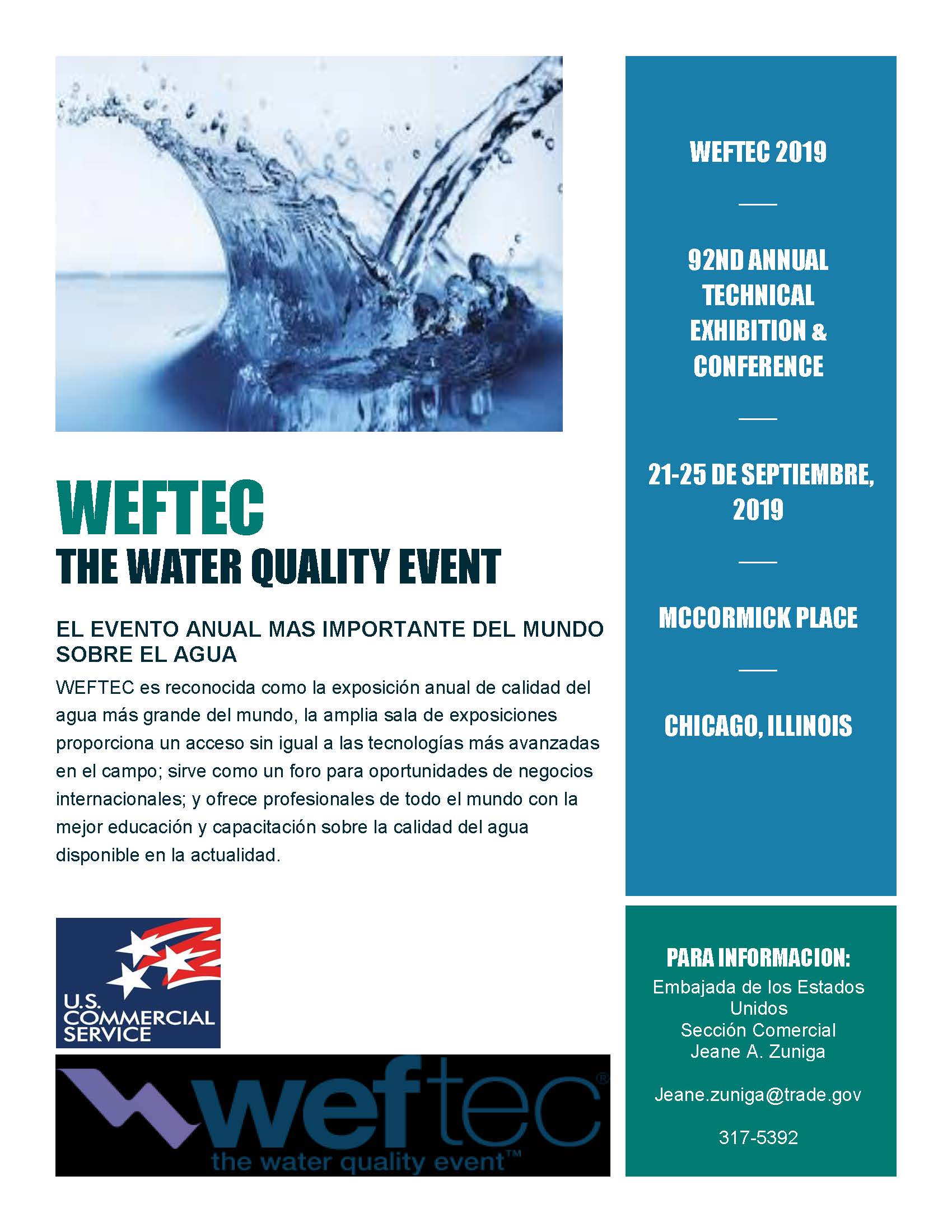 WEFTEC The Water Quality Event Panamcham